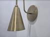 Handcrafted Raw Brass Wall Sconce Flush Mount Lamp Lobby Light