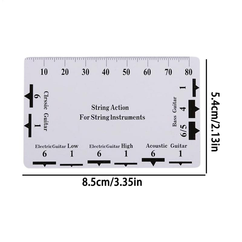 String Action Ruler Gauge Guitar Repairing Tool for Luthier Fit Professional Electric Guitar Parts for Guitar Ukulele Bass