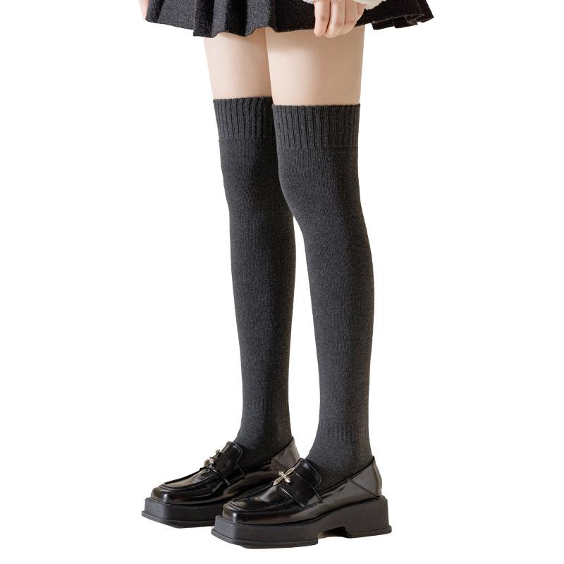 Schlaufenstrümpfe für Damen Herbst und Winter, Warme und Hautfreundliche Kniestrümpfe, Hohe Elastizität und Nicht auftragende Lange Socken