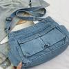 Denim Shoulder Bag Vintage Large Capacity Crossbody Bag