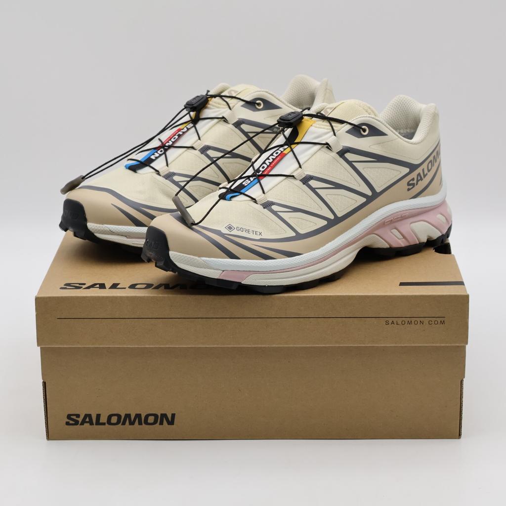 L47581200 Salomon XT-6 GORE-TEX Mandlové mléko Pírkově šedá Bledě fialová (pánské)