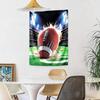Soccer Wall Decor Tapestry Art For Pet Memorial Birthdaywedding Party Backdrop Family Gift