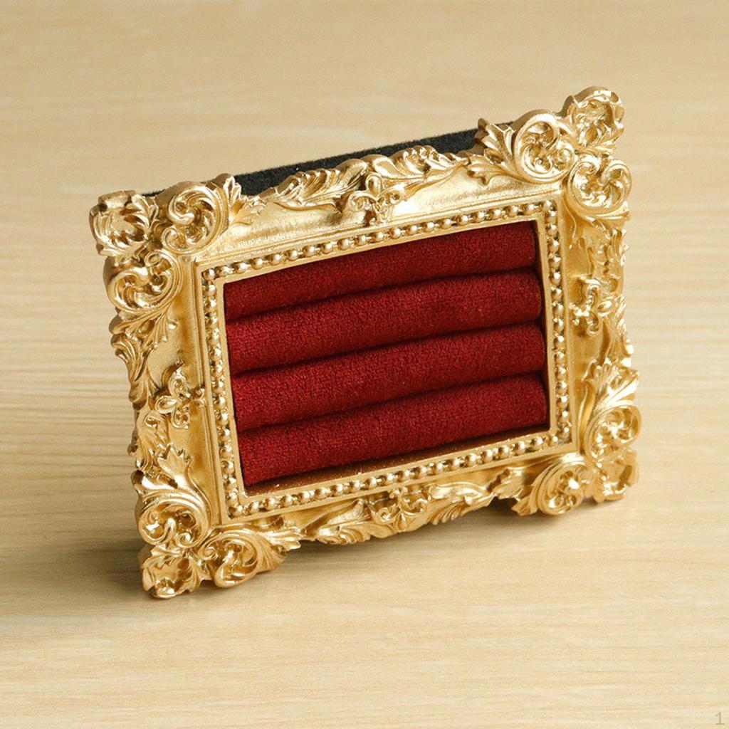 Vintage Display Stand Baroque Holder Photo Prop Ear Studs Organizer for Vendor, Desk, Store, Counter