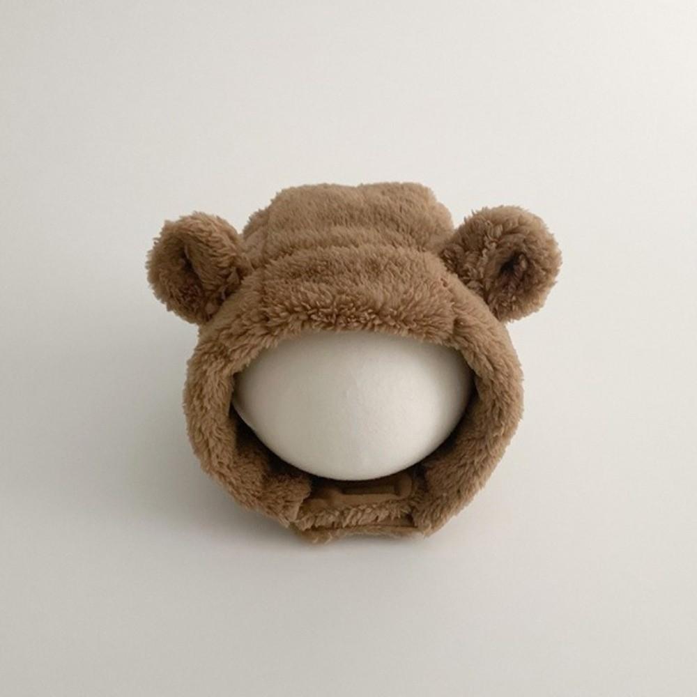 Soft Beanie Cap Windproof Infant Earflaps Hat Lovely Baby Plush Hat