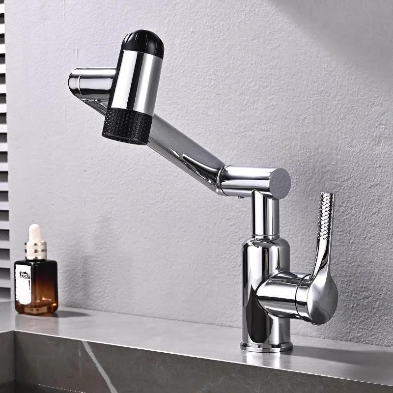 Modern Faucet Bathroom Multi-functional Household Universal Rotation Shower Faucet Washbasin Cold Tap Bathroom Accessories