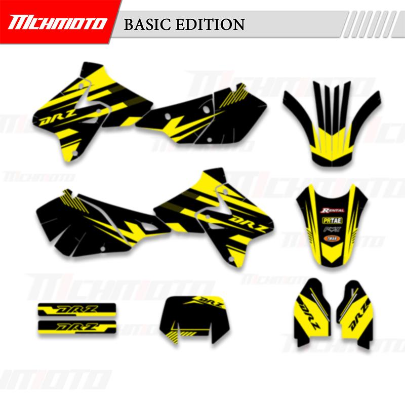 MCHMFG For SUZUKI DRZ400 SM S E DRZ 400 SM S E 1999- Graphics Decals Sticker Kit Motorcycle Background