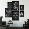 Lidská anatomie Obraz na plátně Kosterní srdce Obrazová dekorace Plakát Dárek Ložnice Nástěnné Reprodukce Modern Home Decor Estetický