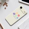 For iPhone 17 Air Case Five Colors Flowers Pattern Printing Straight Edge TPU Phone Back Cover