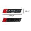 3D ABS RS3 RS4 RS5 RS6 RS7 RS8 Emblem Auto Frontgrill Abzeichen Tuning Zubehör für Audi A1 A3 8P A4 B5 B6 B7 B8 A5 A6 C5 C6 C7 S