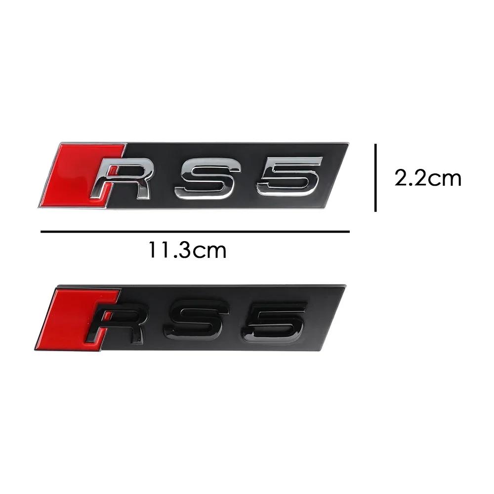 3D ABS RS3 RS4 RS5 RS6 RS7 RS8 Emblem Auto Frontgrill Abzeichen Tuning Zubehör für Audi A1 A3 8P A4 B5 B6 B7 B8 A5 A6 C5 C6 C7 S