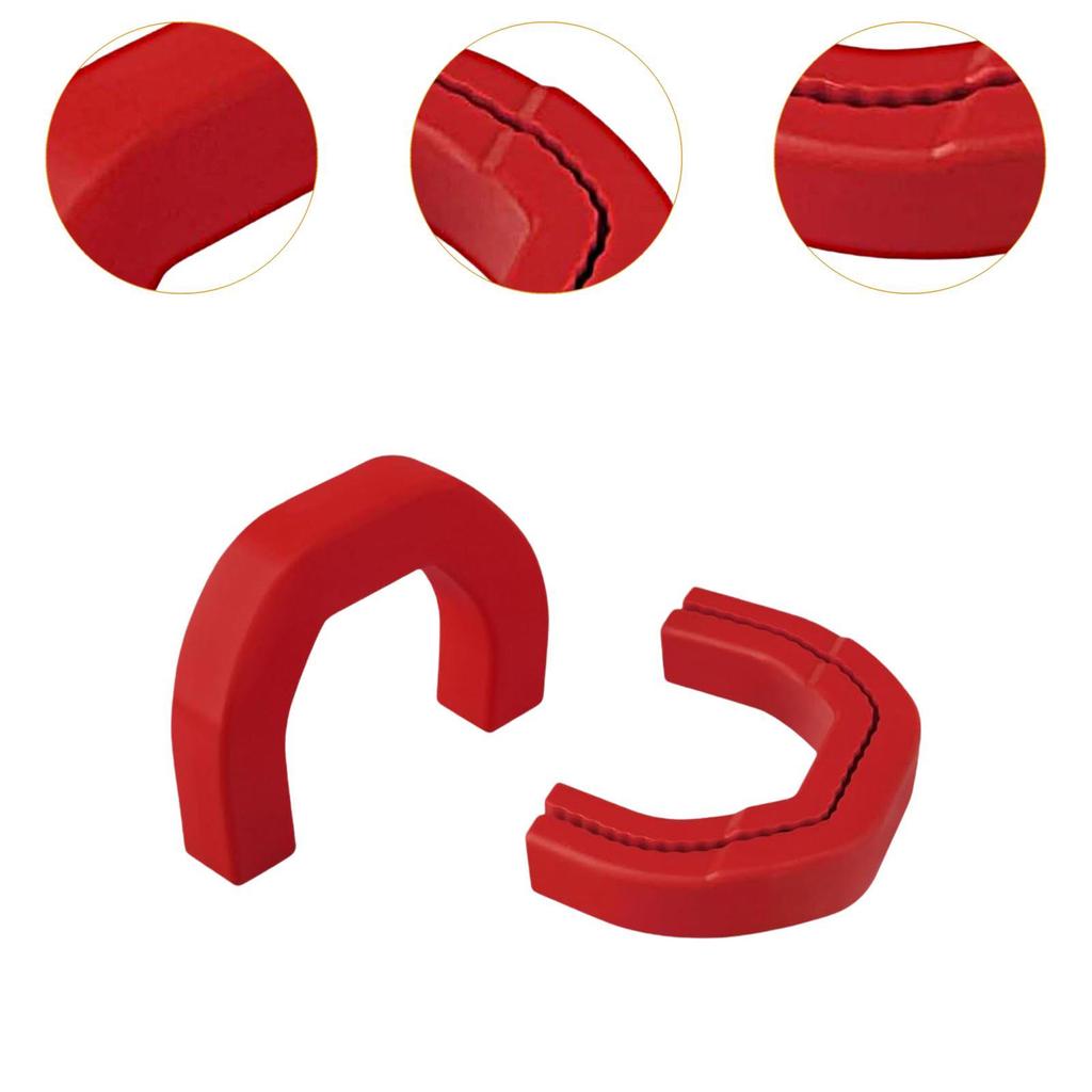 2Pcs Front Tow Hooks Covers Replacement Red Spare Parts Accessory High