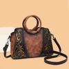 2026 Luxury Vintage Embossed PU Leather Women's Tote Bag High Quality Women Shoulder Crossbody Bag Large Capacity Female Handbag