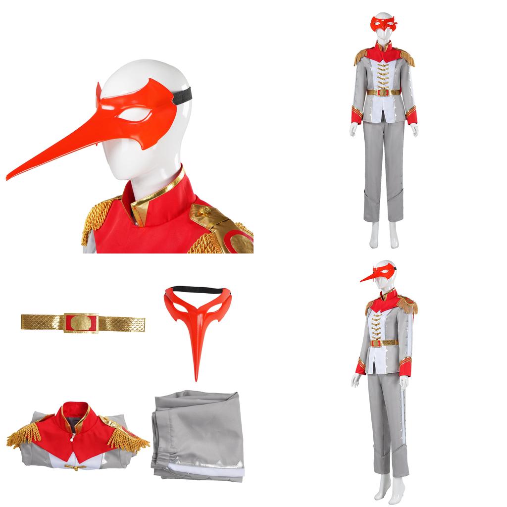 Halloweenový kostým Akechi Goro z Persona 5 s maskou a oblekem pro Cosplay akce