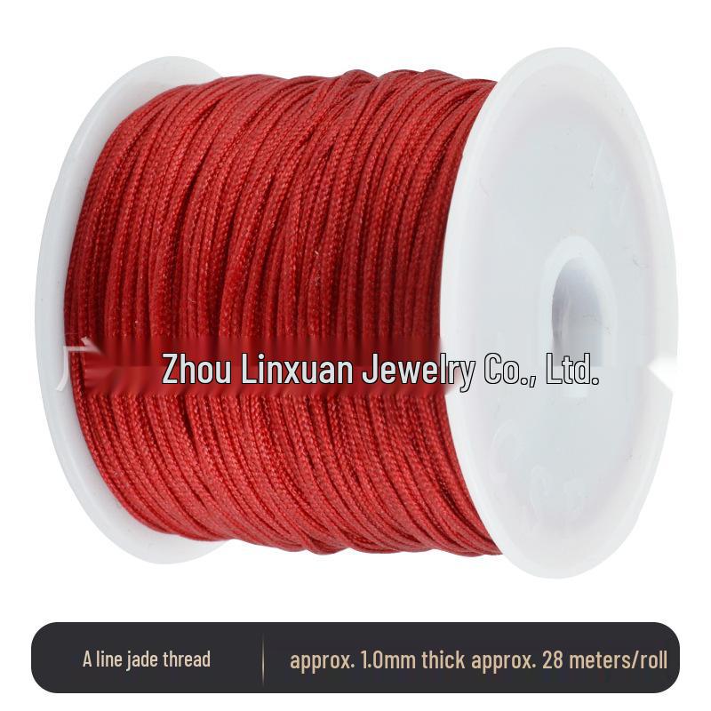 Handmade DIY Red Rope Bracelet Weaving Tool – Beginner's Solid Wood Frame for Jewelry Crafting