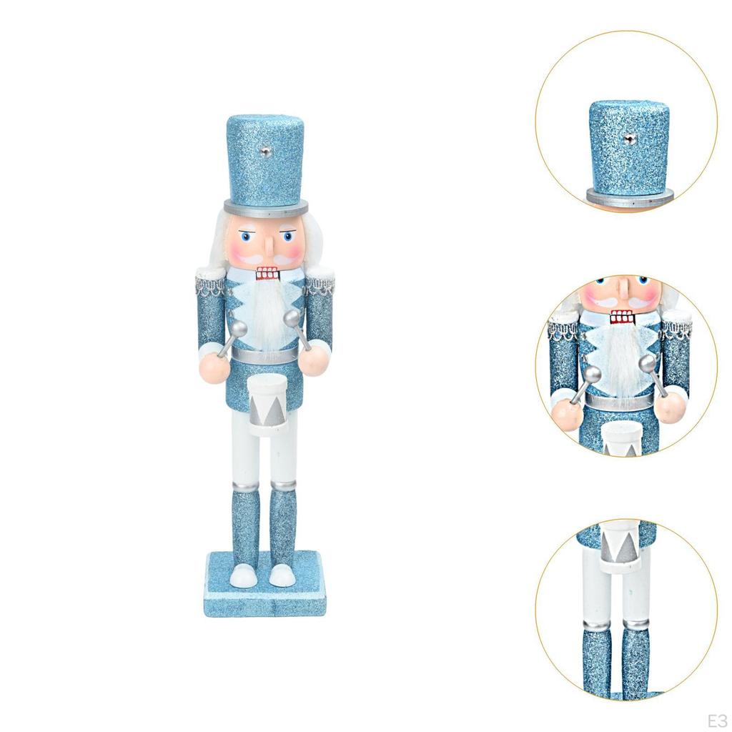 Christmas Nutcracker Figurine Decor Ornament Statue for Shelf