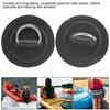 2pcs Inflatable Boat Kayak D  Pad Patch PVC Marine Stainless Steel Fixed Buckle(Black )