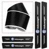 RUNTB1 1/4/5Pcs For Volkswagen VW Car Door Sill Scuff Plate Decor Carbon Fiber Stickers Golf Polo Passat Tiguan Touareg Magotan Touran