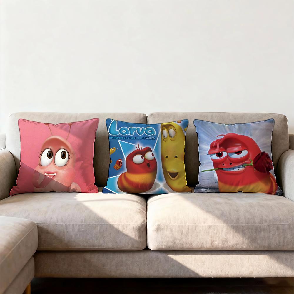 L-LarvaS Cushion Cover Premium Comfort Reversible Pillow Cove -Two in One Design for Any Room & Car Interior