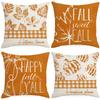 Thanksgiving Pillowcase Pumpkin New Style Living Room Sofa Bedroom Pillow Linen Pillowcase