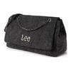 New Lee Denim Large Pocket Shoulder Bag Regular Women's Black LE240107M-801