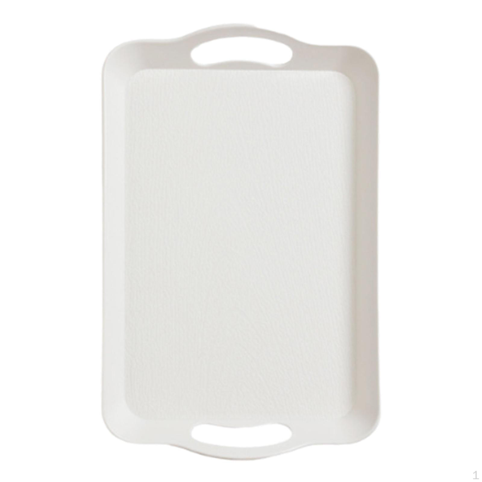 

Журнальный столик Поднос для сервировки Тарелка Современный Практичный Блюдо для закусок для Квартирной вечеринки White L