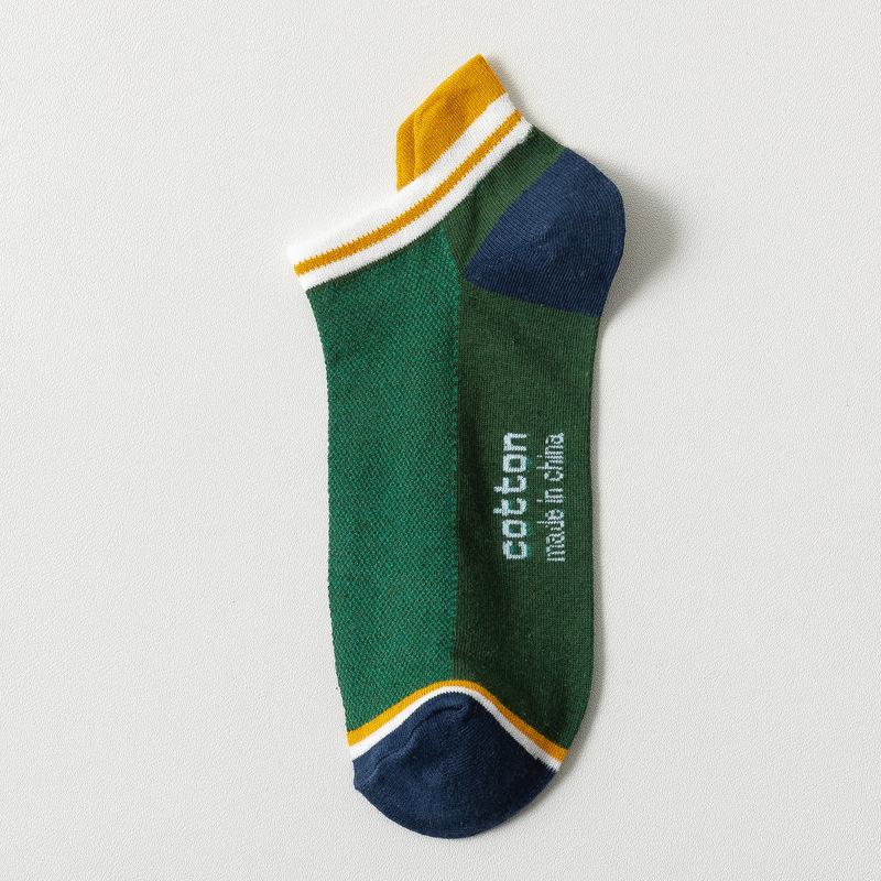 LKWDer 3 Paar Frühling Sommer Low-cut Sport Mesh Herren Bootssocken Socken Herren Schweißabsorbierend Atmungsaktiv Kurzer Schaft Baumwollsocken