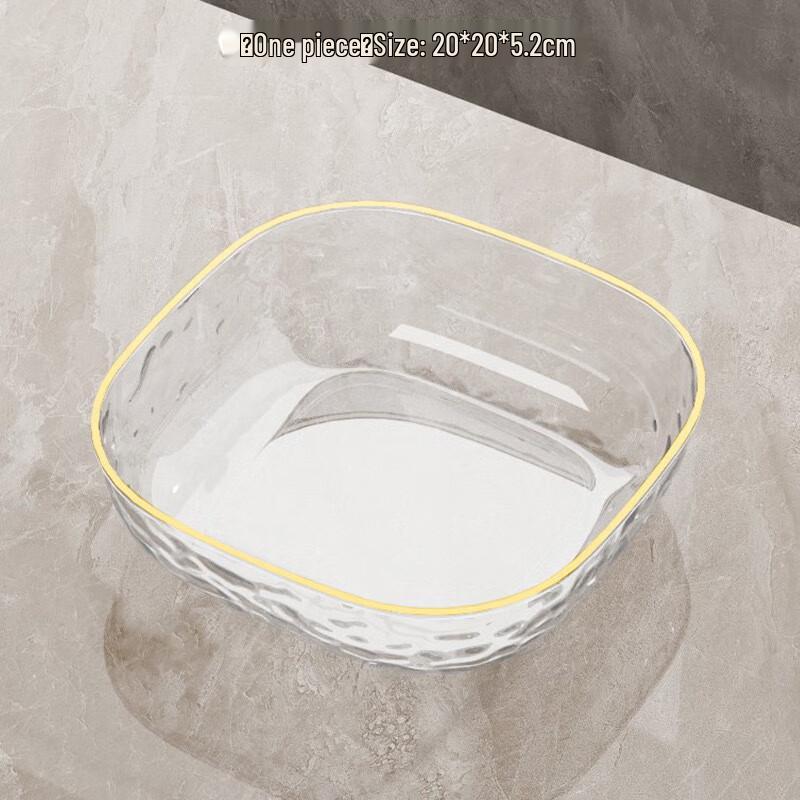 

ZISIZ Silver White Fruit & Snack Plate Set