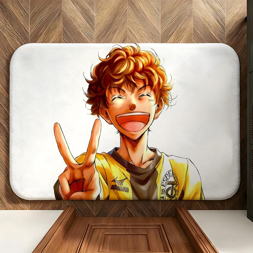 Anime A-Ao A-Ashi Fußmatte Weiche Flanell-Fußmatte Geeignet für Eingangsbereiche, Wohnzimmer, Schlafzimmer und Badezimmer