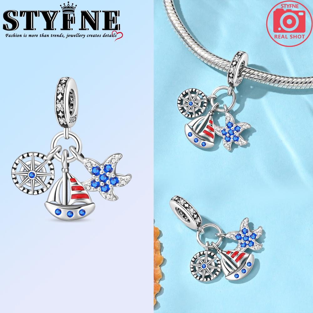 Anniversary Halloween Series Copper Circus, Clowns & Tickets Triple Dangle Charm Fits 3Mm Bracelet Funny Joker Beads Jewelry