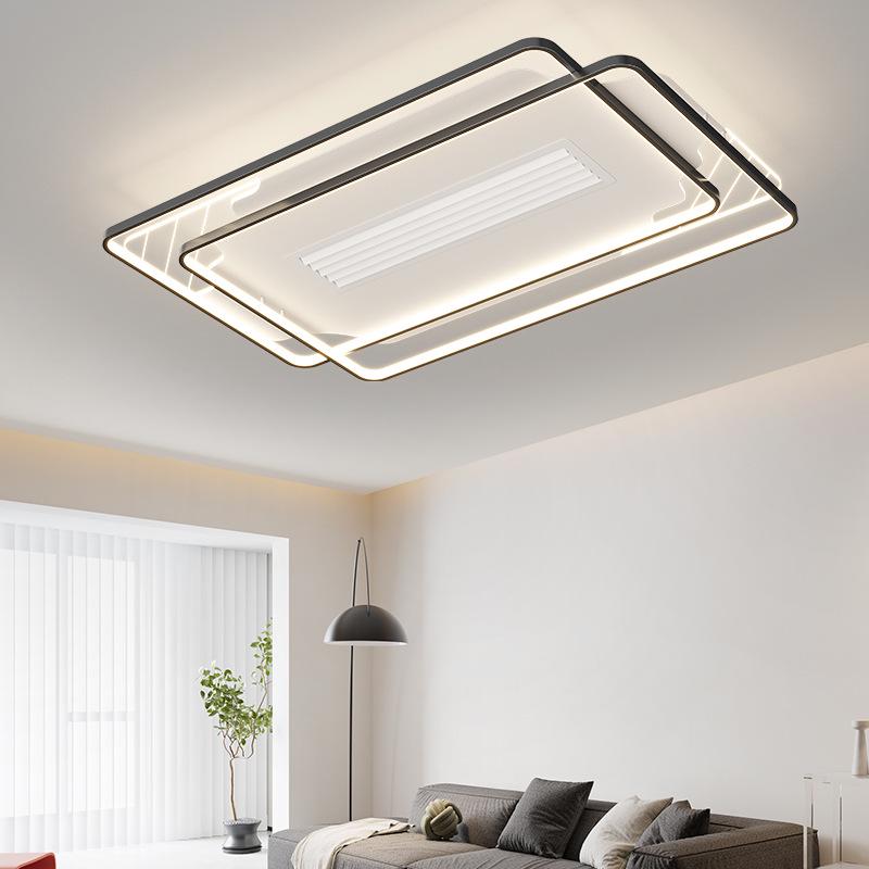 Modern Minimalist Leafless Ceiling Fan with Light - Large Airflow for Living Room & Bedroom