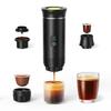 Portable Electric Capsule Coffee Maker - Pump-Action, Multifunctional, 3-in-1 for American & Italian Style