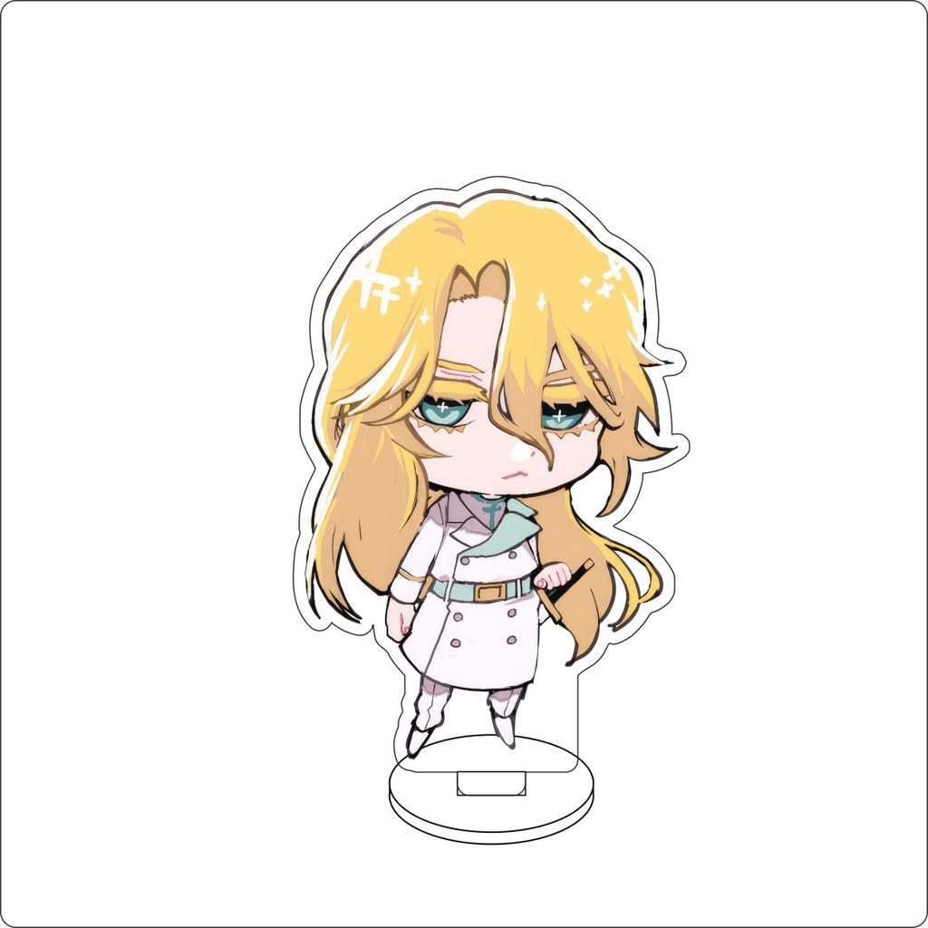 10CM Anime BLEACH Figure Stand Model Grimmjow Jaegerjaques/Urahara Kisuke/Kurosaki Ichigo Cute Desk Decor Standing Sign Gifts