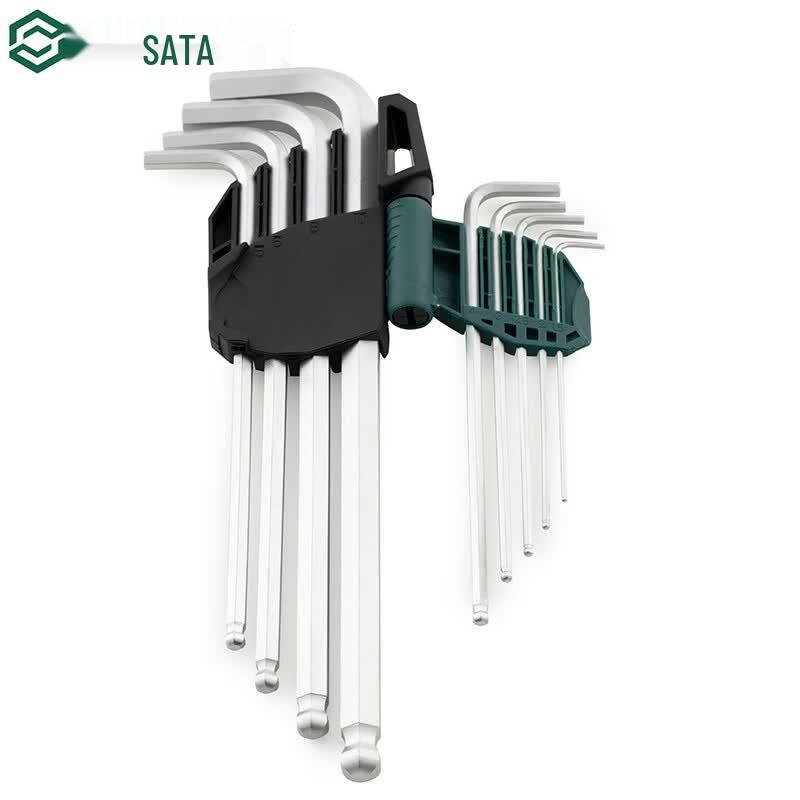 SATA 9-Piece Extra Long Ball End Hex Key Set