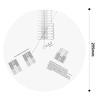 Accurate Vinyl Record Pickup Calibration Plate Acrylic Record Player Turntable Adjustment Tool