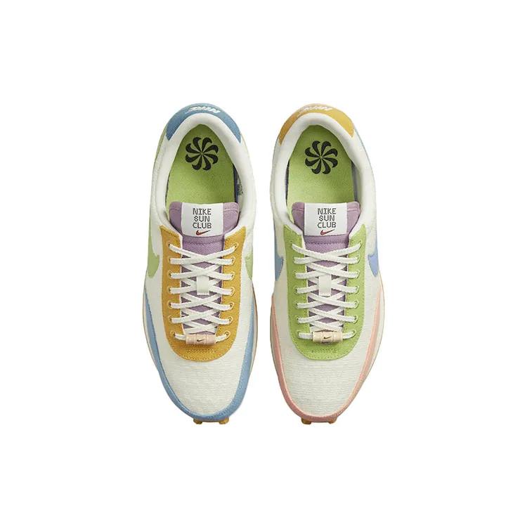 Nike Womens Daybreak SE 'Sun Club - Worn Blue' (women's Sizes) Sail / Vivid Green / Arctic Orange / Worn Blue Running Shoes DM7605 100