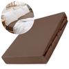 Fitted sheet 200x220 elastic JERSEY 100% COTTON chocolate color