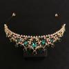 Bridal Wedding Tiara Crown Full Rhinestones Luxurious Style Headpiece for Stage Performance School Ball