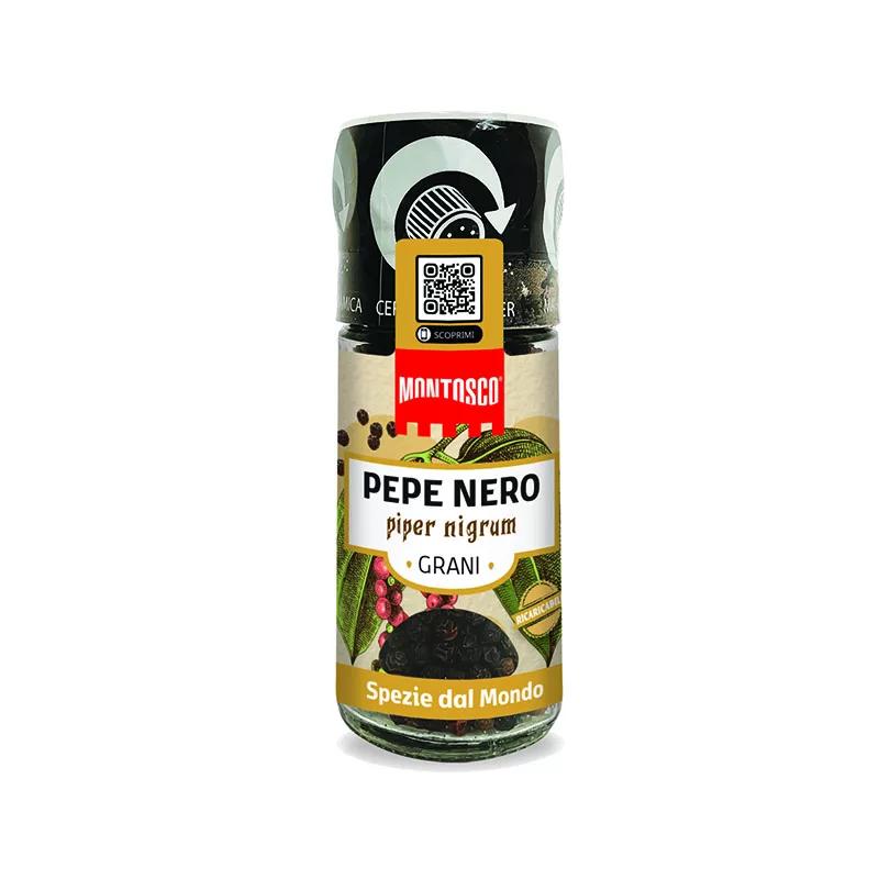 Montosco Schwarzer Pfeffer Keramikmühle 43g