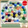 Bolas de Gude de Vidro Multicores de 16mm - Brinquedos Nostálgicos, Peças de Damas e Contas para Artesanato