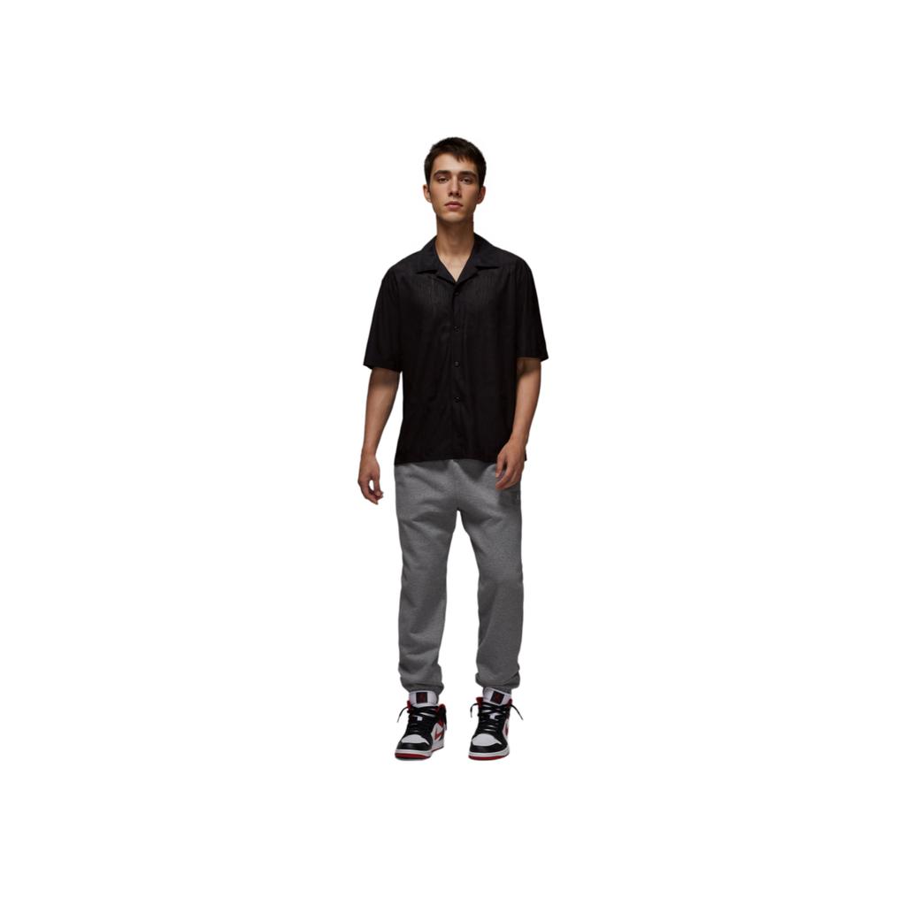Jordan Flight SS25 Fashion Comfortable Soft Skin-Friendly Short Sleeve Shirt Men Shirts Black HF9364-010