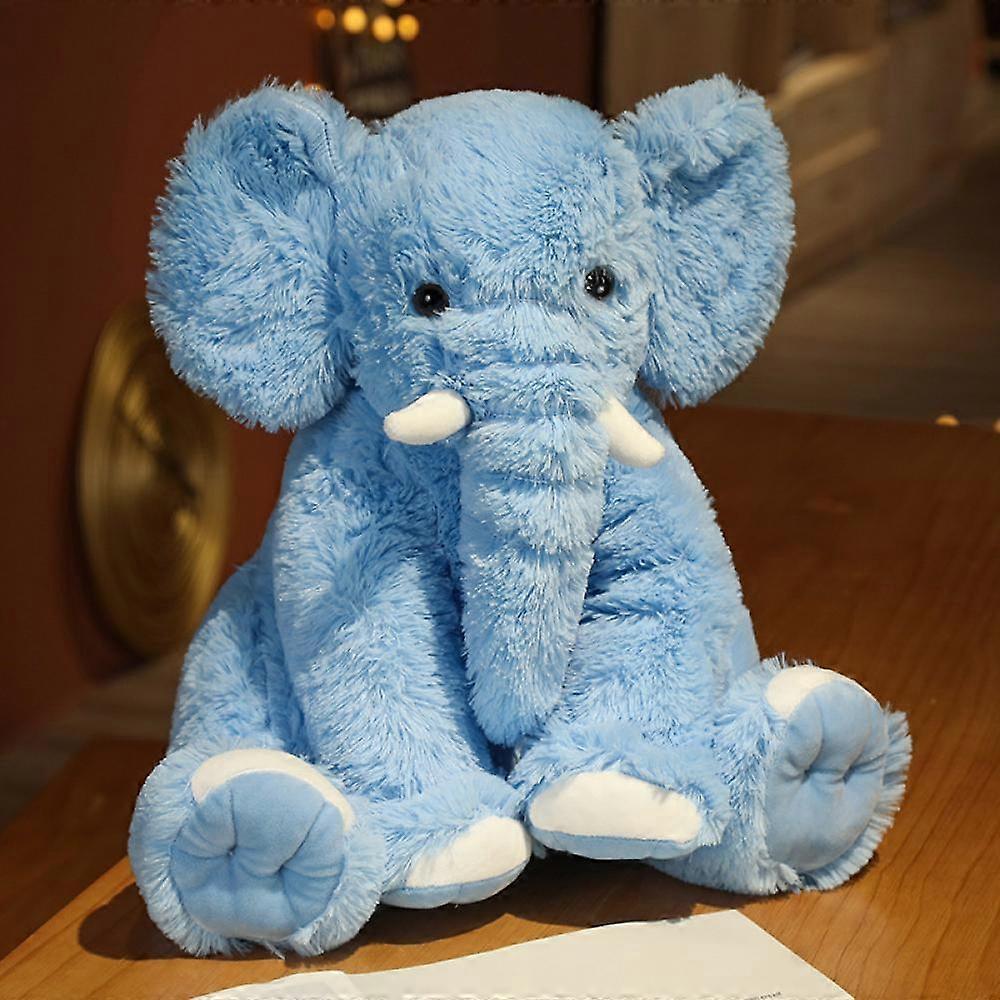 SSRGV Blue Elephant Stuffed Animal Soft Elephant Plush Toy for Girls Boys,17.7 Inches