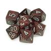 D7 Die Set Dice Speckled Poly (7 Dice) (Silver Volcano)
