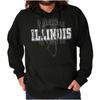Illinois Original Hometown Vacation Gift ILHoodie Hooded Sweatshirt Men Women
