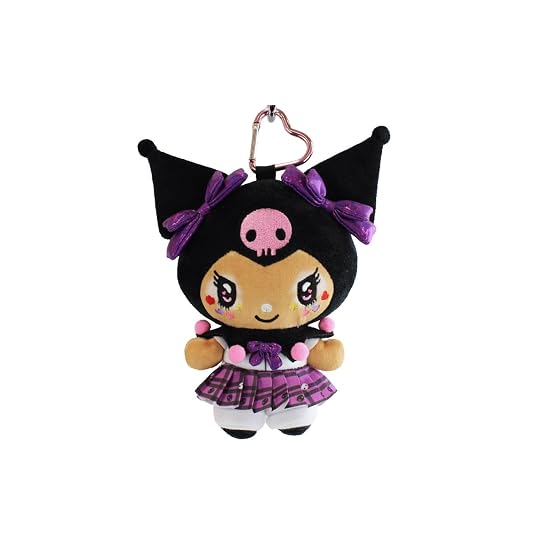Yasuda Tsusho KU Kogal Mascot Pouch Kuromi H15×W9cm KU-KP01 Sanrio Pouch Accessory Case Plush Toy B0GYCMVY3C