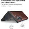 Foluu Case for Samsung Galaxy Z Fold 6, with Front Built-in Screen Protector, PU Leather + Hard PC Shell Ultra Thin Slim Durable Protective Phone