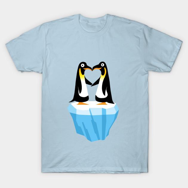 

Мужская черная футболка с принтом Penguine Love Печать на безвырезной трансферной бумаге Хлопковая футболка S светло-синий