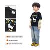 Boys' Cartoon Print Faux Layered Long Sleeve T-Shirt