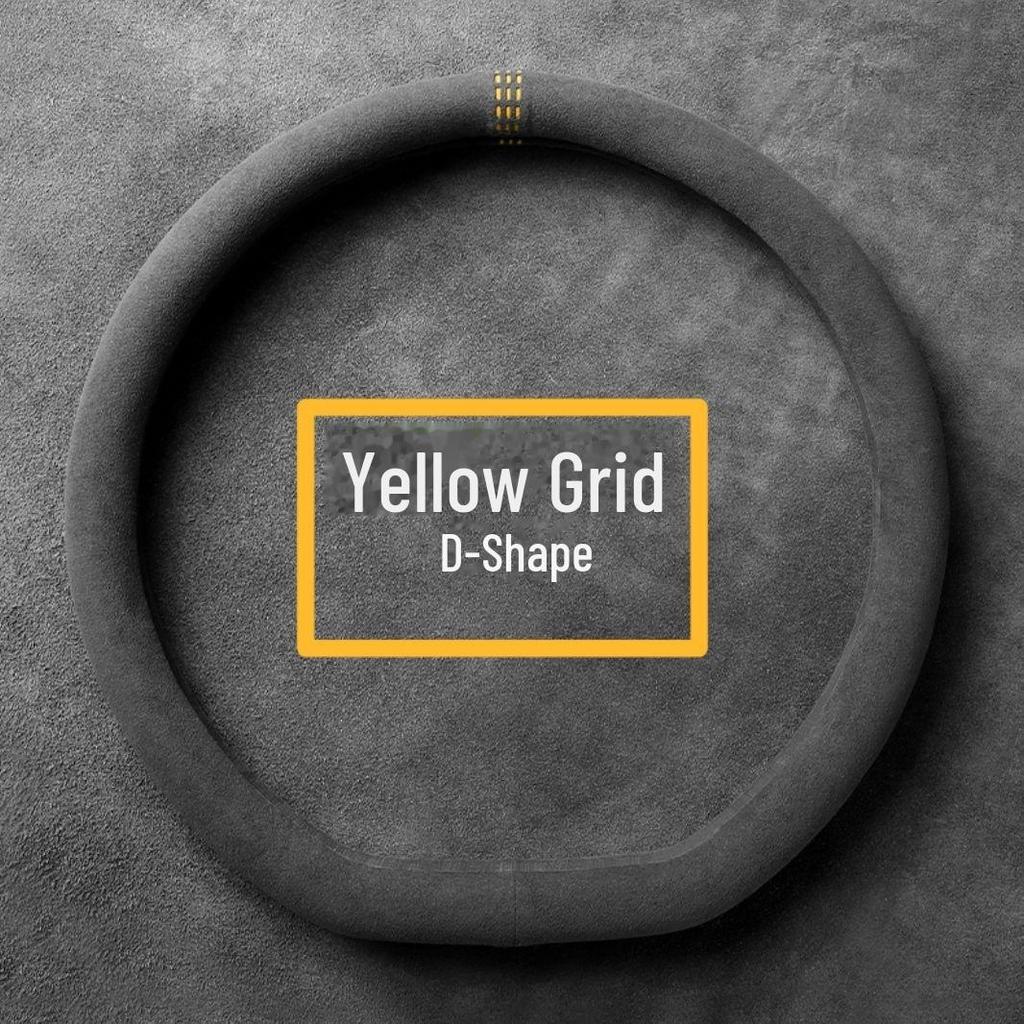 Oddychający, pochłaniający pot pokrowiec na kierownicę w kształcie litery D ze zamszu na każdą porę roku