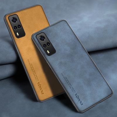 Luxus PU Leder Telefon Fall Für Vivo Y31 Y51 Y53S Y52 Y52S Abdeckung Matte Silikon Schutz Fall Für Vivo Y21 y21S Y33S Y72 5G