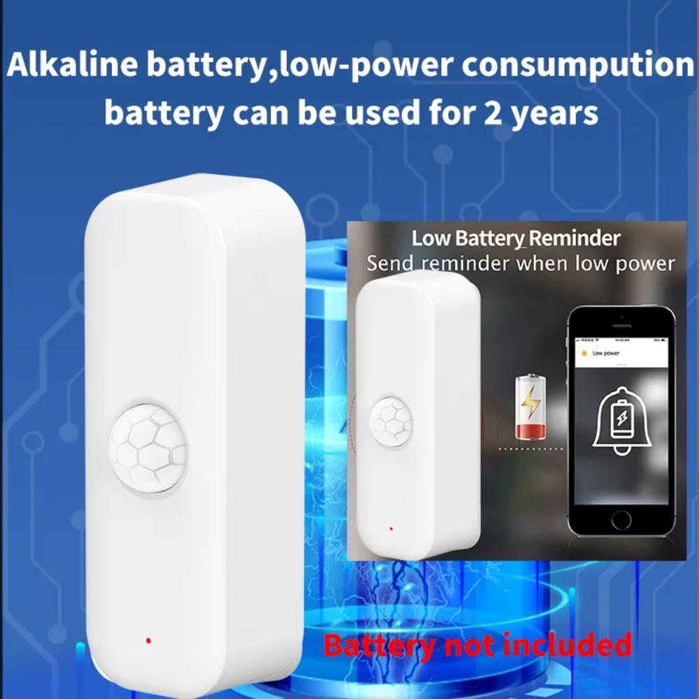 Tuya WiFI Sensor de movimento PIR Smart Human Body Home Sensor de roubo APP Controle remoto Smart Life para casa inteligente Trabalho com Alexa